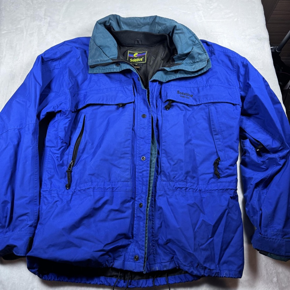 Vintage Solstice Jacket Mens XL Blue GORE-TEX  Ski Snowboard‎ Waterproof